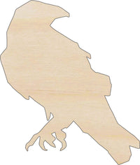 Crow Wood Craft Shape - Laser Cut Baltic Birch Unfinished DIY Wood Art Supplies BRD245 - The Wood Shape Store