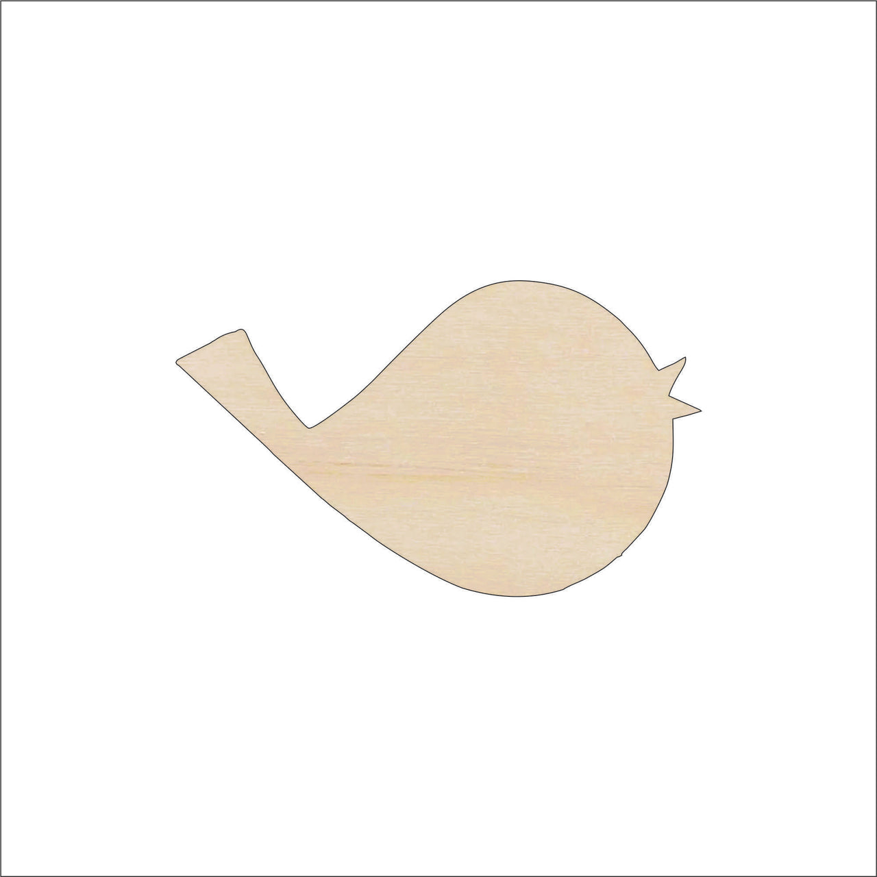 Bird Wood Craft Shape - Laser Cut Baltic Birch Unfinished DIY Wood Art Supplies BRD250 - The Wood Shape Store