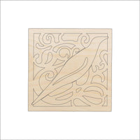 Bird Design Wood Craft Shape - Laser Cut Baltic Birch Unfinished DIY Wood Art Supplies BRD36 - The Wood Shape Store