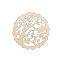 Design BirdWood Craft Shape - Laser Cut Baltic Birch Unfinished DIY Wood Art Supplies BRD37 - The Wood Shape Store