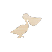 Pelican Wood Craft Shape - Laser Cut Baltic Birch Unfinished DIY Wood Art Supplies BRD57 - The Wood Shape Store