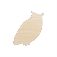 Owl Wood Craft Shape - Laser Cut Baltic Birch Unfinished DIY Wood Art Supplies BRD78 - The Wood Shape Store