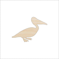 Pelican Wood Craft Shape - Laser Cut Baltic Birch Unfinished DIY Wood Art Supplies BRD83 - The Wood Shape Store