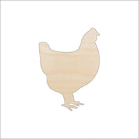 Chicken Wood Craft Shape - Laser Cut Baltic Birch Unfinished DIY Wood Art Supplies BRD85 - The Wood Shape Store