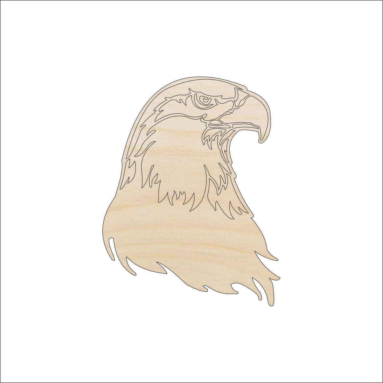 Eagle Wood Craft Shape - Laser Cut Baltic Birch Unfinished DIY Wood Art Supplies BRD87 - The Wood Shape Store