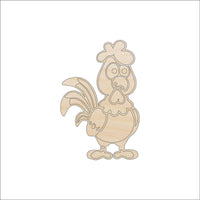 Chicken Wood Craft Shape - Laser Cut Baltic Birch Unfinished DIY Wood Art Supplies BRD8 - The Wood Shape Store