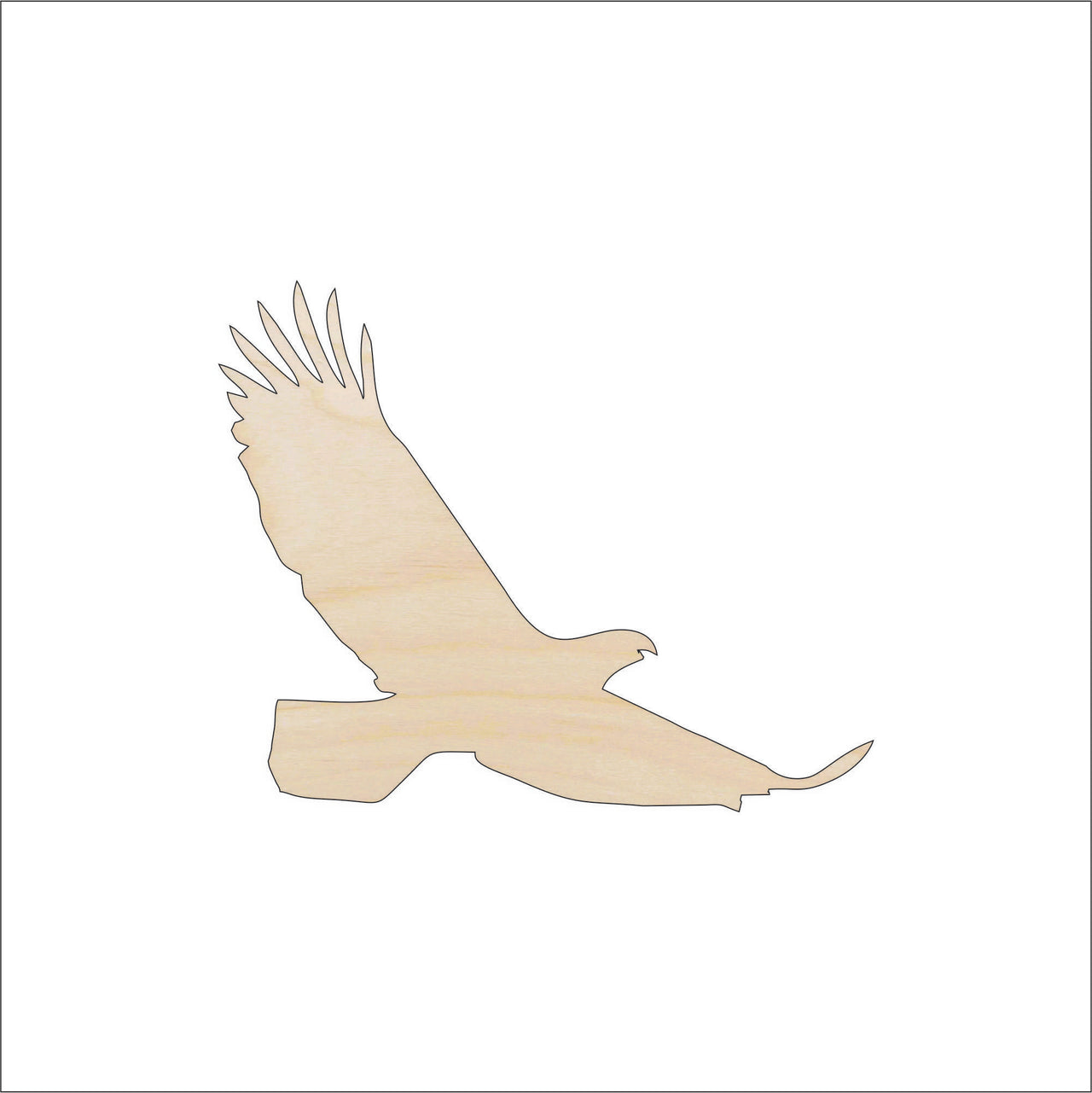 Eagle Wood Craft Shape - Laser Cut Baltic Birch Unfinished DIY Wood Art Supplies BRD94 - The Wood Shape Store
