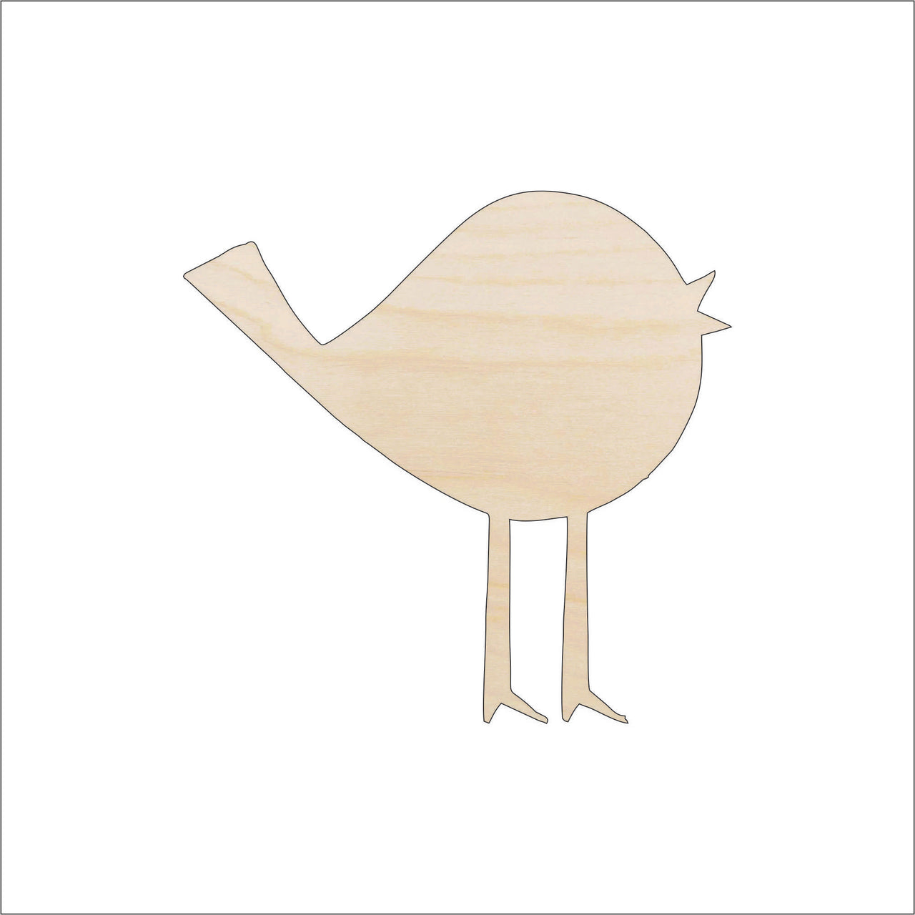 Bird Wood Craft Shape - Laser Cut Baltic Birch Unfinished DIY Wood Art Supplies BRD98 - The Wood Shape Store