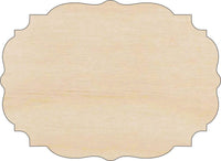 Plaque Wood Craft Shape - Laser Cut Baltic Birch Unfinished DIY Wood Art Supplies BSC54 - The Wood Shape Store