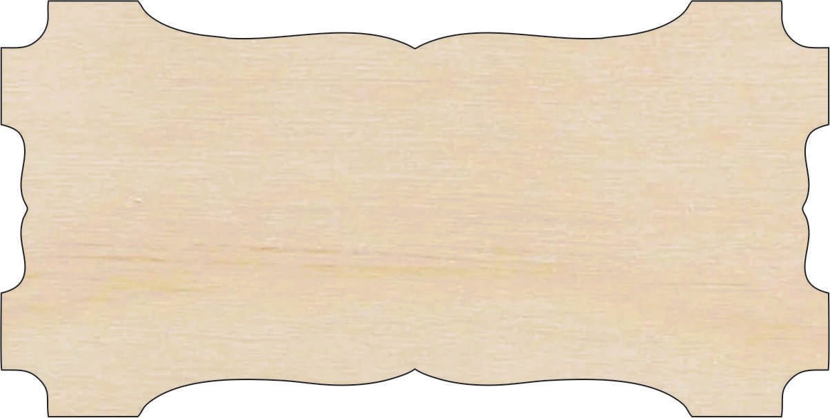Plaque Wood Craft Shape - Laser Cut Baltic Birch Unfinished DIY Wood Art Supplies BSC55 - The Wood Shape Store