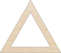Triangle Wood Craft Shape - Laser Cut Baltic Birch Unfinished DIY Wood Art Supplies BSC56 - The Wood Shape Store