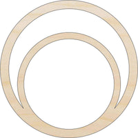 Hoop Circle Wood Craft Shape - Laser Cut Baltic Birch Unfinished DIY Wood Art Supplies BSC57 - The Wood Shape Store