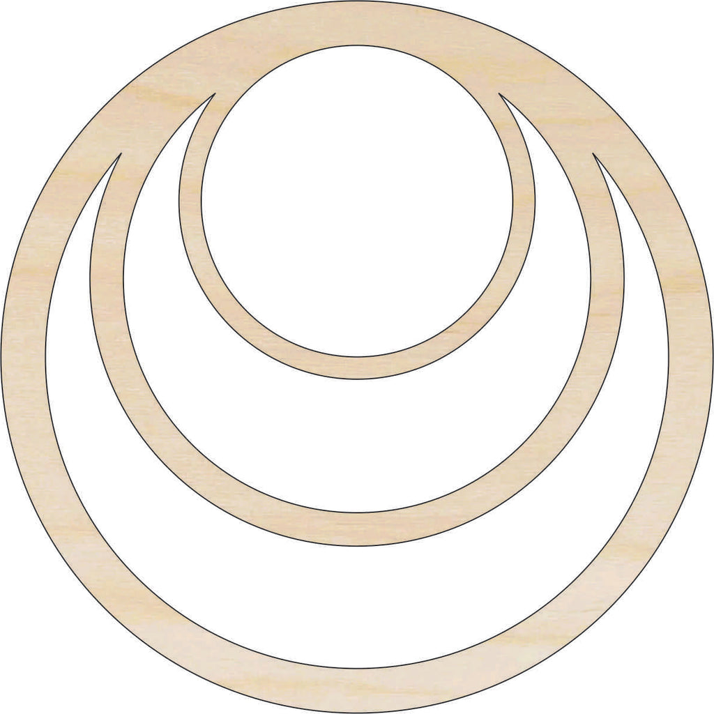 Circle Triple Hoop - Laser Cut Out Unfinished Wood Craft Shape BSC58