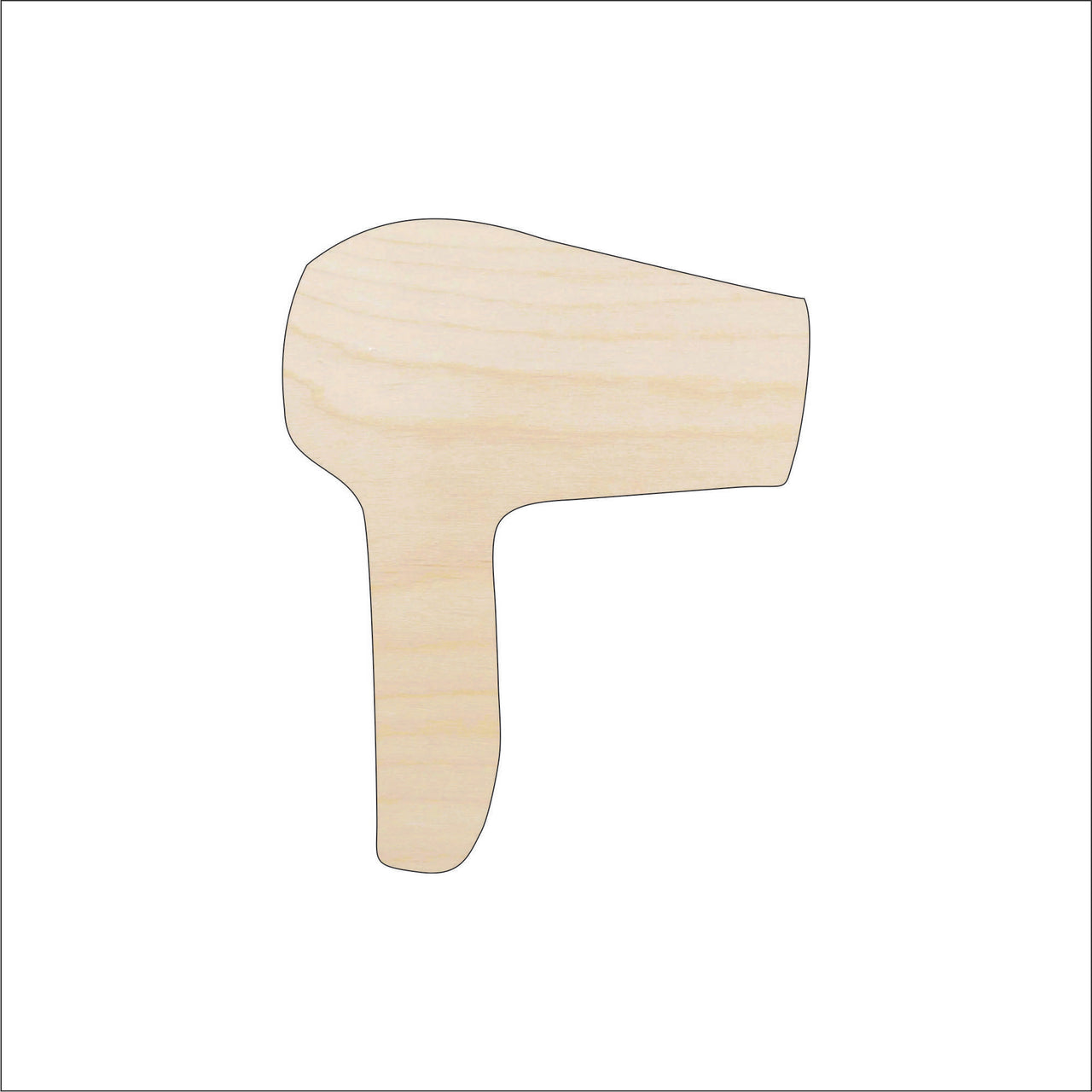 Hair Dryer Wood Craft Shape - Laser Cut Baltic Birch Unfinished DIY Wood Art Supplies BTY1 - The Wood Shape Store