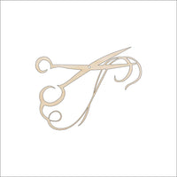 Scissors Wood Craft Shape - Laser Cut Baltic Birch Unfinished DIY Wood Art Supplies BTY28 - The Wood Shape Store