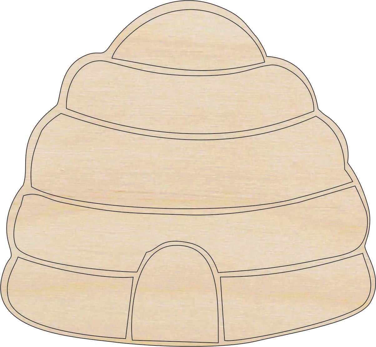 Bumblebee Hive Wood Craft Shape - Laser Cut Baltic Birch Unfinished DIY Wood Art Supplies BUG92 - The Wood Shape Store