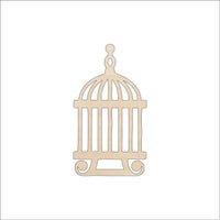 Birdcage Wood Craft Shape - Laser Cut Baltic Birch Unfinished DIY Wood Art Supplies CAG11 - The Wood Shape Store