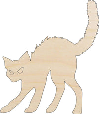 Cat Wood Craft Shape - Laser Cut Baltic Birch Unfinished DIY Wood Art Supplies CAT72 - The Wood Shape Store