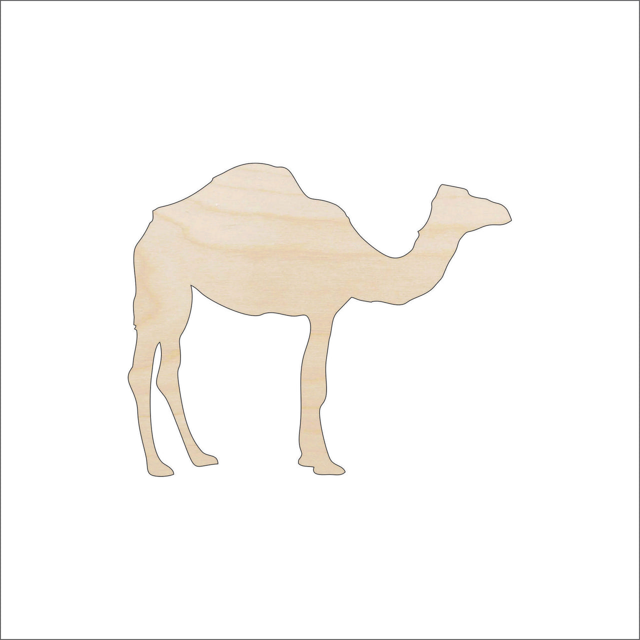 Camel Wood Craft Shape - Laser Cut Baltic Birch Unfinished DIY Wood Art Supplies CML5 - The Wood Shape Store