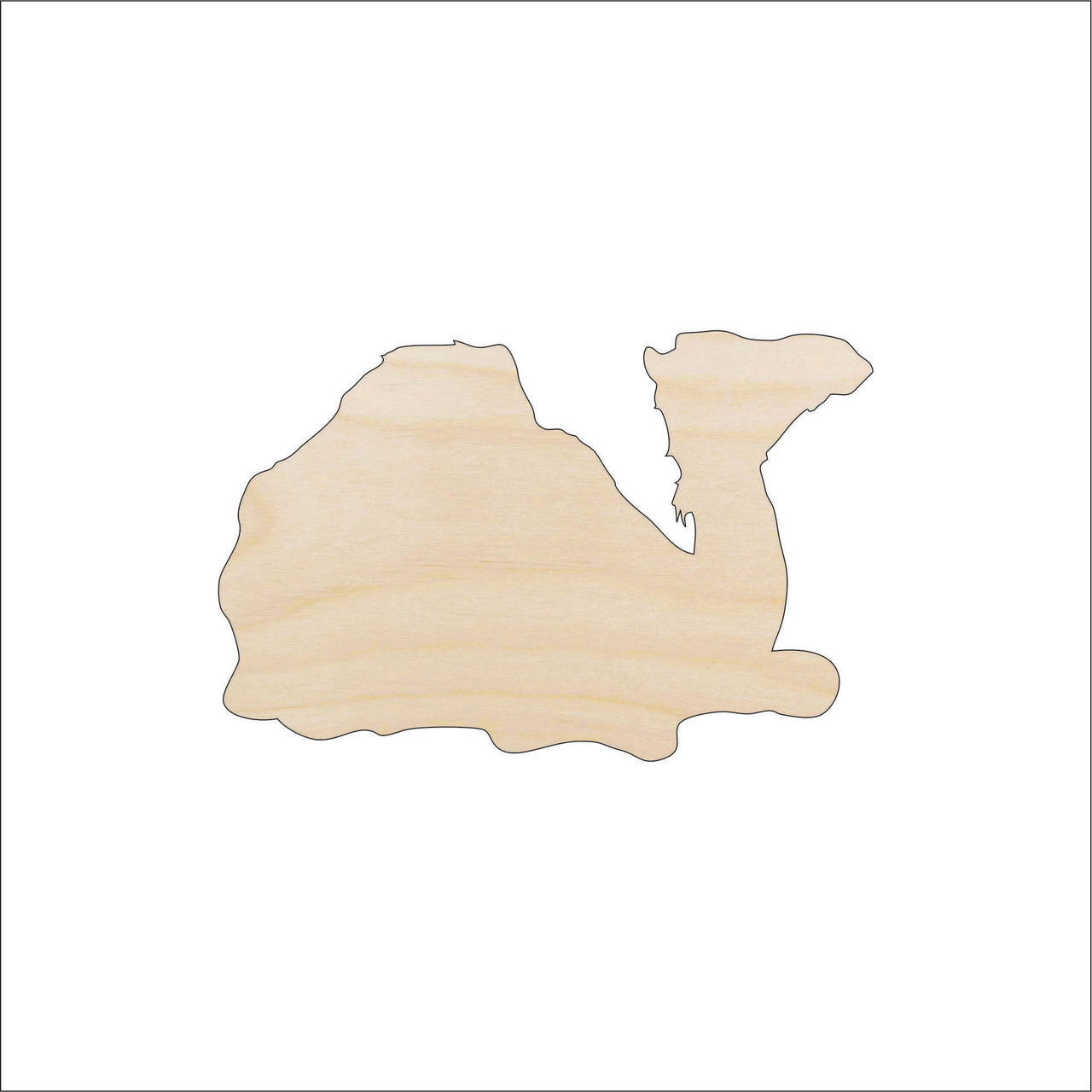 Camel Wood Craft Shape - Laser Cut Baltic Birch Unfinished DIY Wood Art Supplies CML7 - The Wood Shape Store