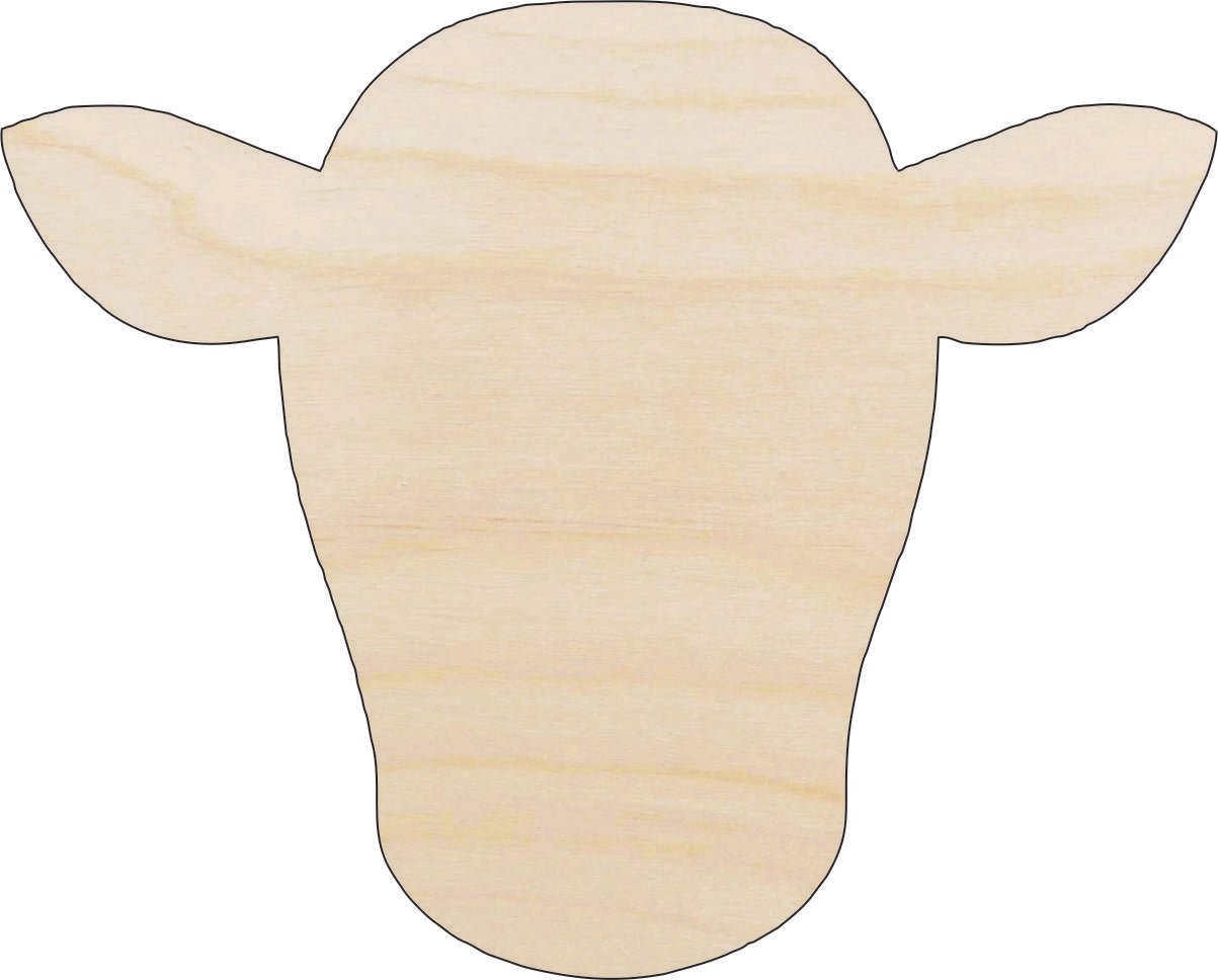 Cow Wood Craft Shape - Laser Cut Baltic Birch Unfinished DIY Wood Art Supplies COW33 - The Wood Shape Store