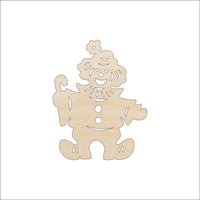 Clown Wood Craft Shape - Laser Cut Baltic Birch Unfinished DIY Wood Art Supplies CRC15 - The Wood Shape Store