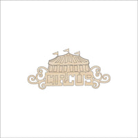 Circus Tent Wood Craft Shape - Laser Cut Baltic Birch Unfinished DIY Wood Art Supplies CRC16 - The Wood Shape Store