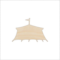 Circus Tent Wood Craft Shape - Laser Cut Baltic Birch Unfinished DIY Wood Art Supplies CRC7 - The Wood Shape Store