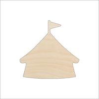 Circus TentWood Craft Shape - Laser Cut Baltic Birch Unfinished DIY Wood Art Supplies CRC8 - The Wood Shape Store