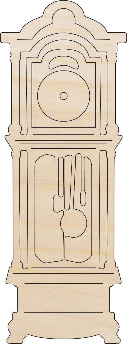 Clock Wood Craft Shape - Laser Cut Baltic Birch Unfinished DIY Wood Art Supplies DCR58 - The Wood Shape Store