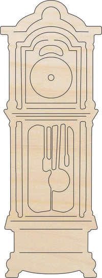 Clock Wood Craft Shape - Laser Cut Baltic Birch Unfinished DIY Wood Art Supplies DCR58 - The Wood Shape Store