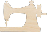 Sewing Machine Wood Craft Shape - Laser Cut Baltic Birch Unfinished DIY Wood Art Supplies DCR61 - The Wood Shape Store