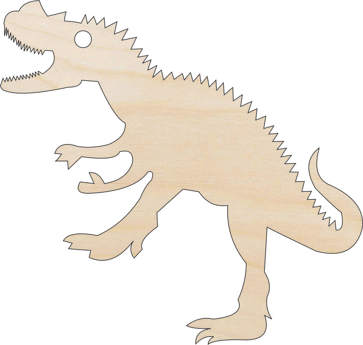 Dinosaur - Laser Cut Out Unfinished Wood Craft Shape DIN38 Dinosaur - Laser Cut Out Unfinished Wood Craft Shape DIN38