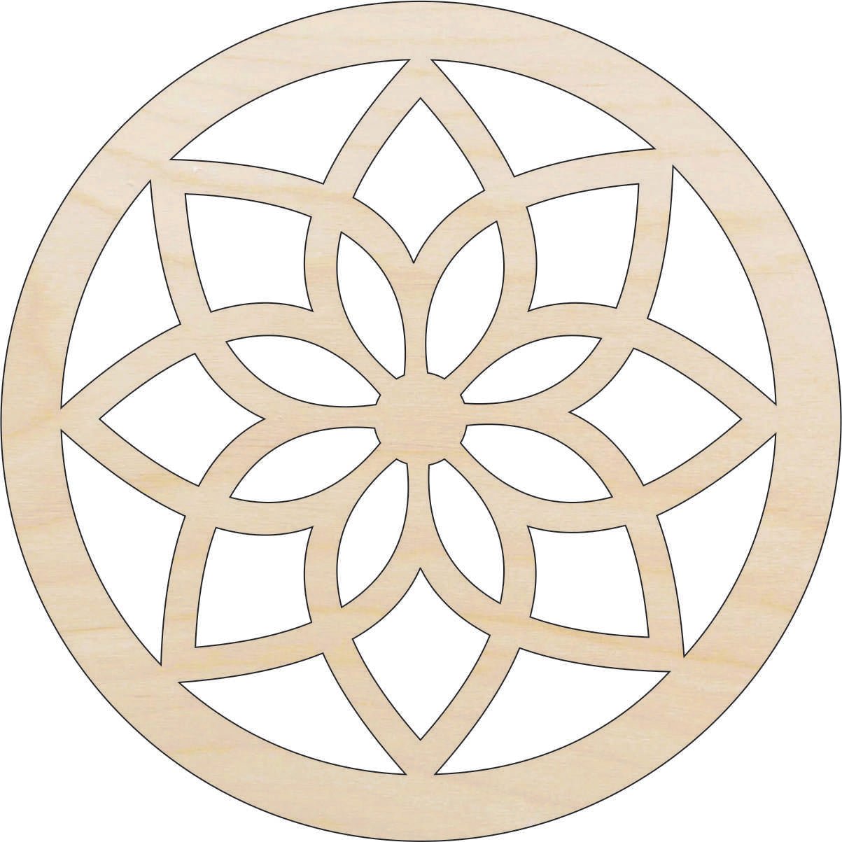 Design Wood Craft Shape - Laser Cut Baltic Birch Unfinished DIY Wood Art Supplies DSN152 - The Wood Shape Store