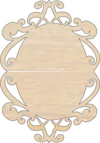 Plaque Wood Craft Shape - Laser Cut Baltic Birch Unfinished DIY Wood Art Supplies DSN75 - The Wood Shape Store