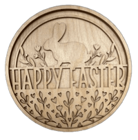 Easter 3D Laser Cut Door Sign – Baltic Birch Wood Craft Supplies | DIY Kit ES108 - The Wood Shape Store