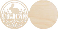 Easter 3D Laser Cut Door Sign – Baltic Birch Wood Craft Supplies | DIY Kit ES108 - The Wood Shape Store