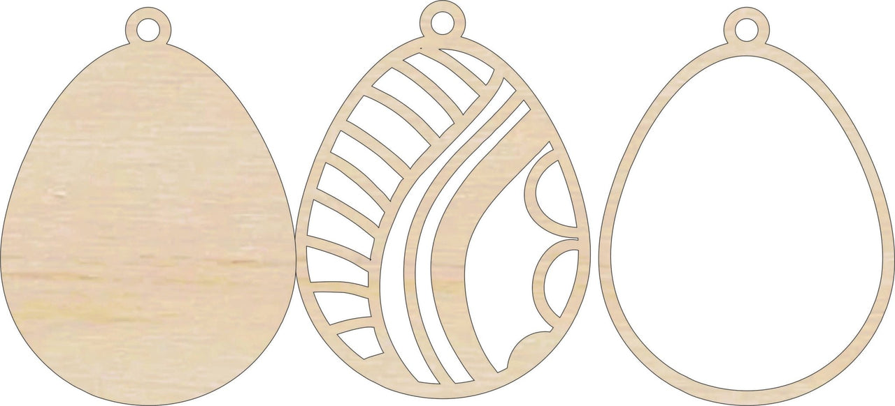 Easter 3D Laser Cut Ornament – Baltic Birch Wood Craft Supplies | DIY Wood Ornament Kit ES27 - The Wood Shape Store