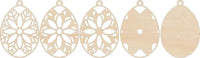 Easter Flower 3D Laser Cut Ornament – Baltic Birch Wood Craft Supplies | DIY Wood Ornament Kit ES64 - The Wood Shape Store