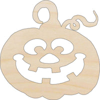 Pumpkin Wood Craft Shape – Laser Cut Baltic Birch Unfinished DIY Wood Art Supplies FAL234 - The Wood Shape Store