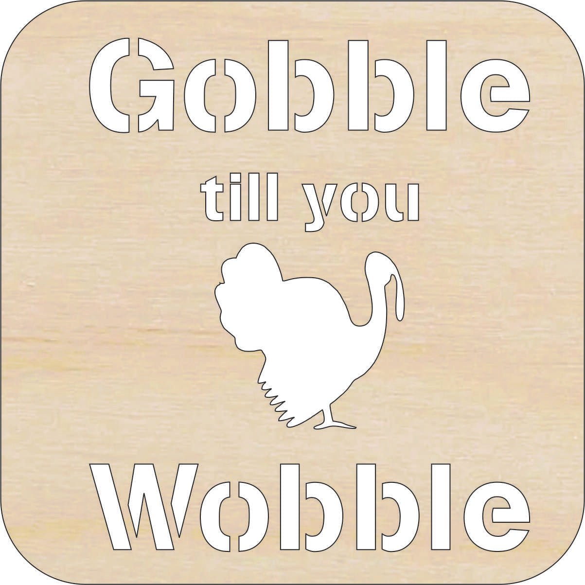Thanksgiving - Wood Craft Shape – Laser Cut Baltic Birch Unfinished DIY Art Supplies FAL280 - The Wood Shape Store