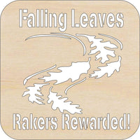 Falling Leaves Wood Craft Shape – Laser Cut Baltic Birch Unfinished DIY Art Supplies FAL281 - The Wood Shape Store
