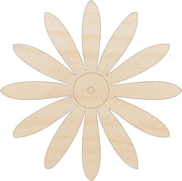 Flower Wood Craft Shape – Laser Cut Baltic Birch Unfinished DIY Wood Art SuppliesFLR120 - The Wood Shape Store