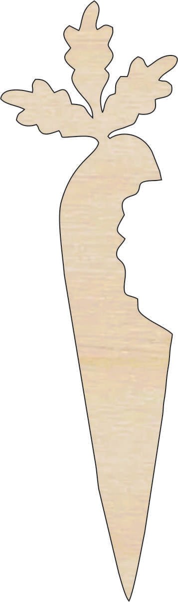 Carrot Wood Craft Shape – Laser Cut Baltic Birch Unfinished DIY Wood Art Supplies FOD130 - The Wood Shape Store