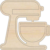 Mixer Wood Craft Shape Laser Cut Out and Unfinished DIY Craft Supply FOD131 - The Wood Shape Store