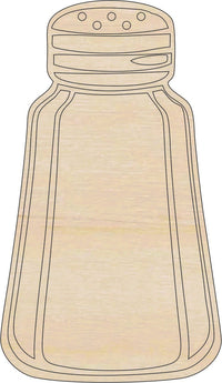 Salt Pepper Shaker Wood Craft Shape Laser Cut Out and Unfinished DIY Craft Supply FOD227 - The Wood Shape Store