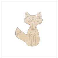Fox Wood Craft Shape - Laser Cut Baltic Birch Unfinished DIY Wood Art Supplies FOX3 - The Wood Shape Store
