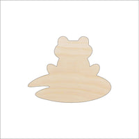 Frog Wood Craft Shape - Laser Cut Baltic Birch Unfinished DIY Wood Art Supplies FRG14 - The Wood Shape Store