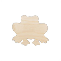 Frog Wood Craft Shape - Laser Cut Baltic Birch Unfinished DIY Wood Art Supplies FRG17 - The Wood Shape Store