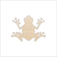 Frog Wood Craft Shape - Laser Cut Baltic Birch Unfinished DIY Wood Art Supplies FRG1 - The Wood Shape Store